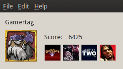 Gamerscore development screenshot